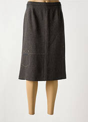 Jupe mi-longue marron FRANCE RIVOIRE pour femme seconde vue