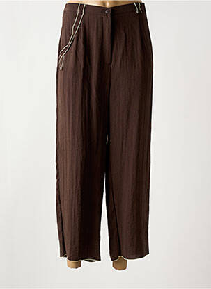 Pantalon 7/8 marron JEAN GABRIEL pour femme