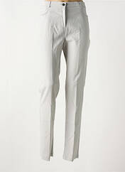 Pantalon slim gris CHRISTINE LAURE pour femme seconde vue