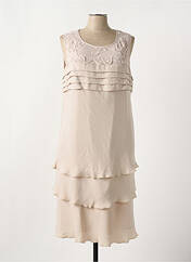 Robe mi-longue beige CHRISTINE LAURE pour femme seconde vue
