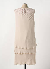 Robe mi-longue beige CHRISTINE LAURE pour femme seconde vue