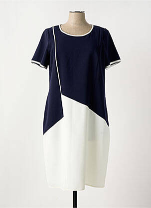 Robe mi-longue bleu FRANCE RIVOIRE pour femme