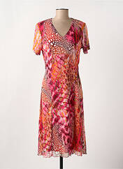 Robe mi-longue rose GRIFFON pour femme seconde vue