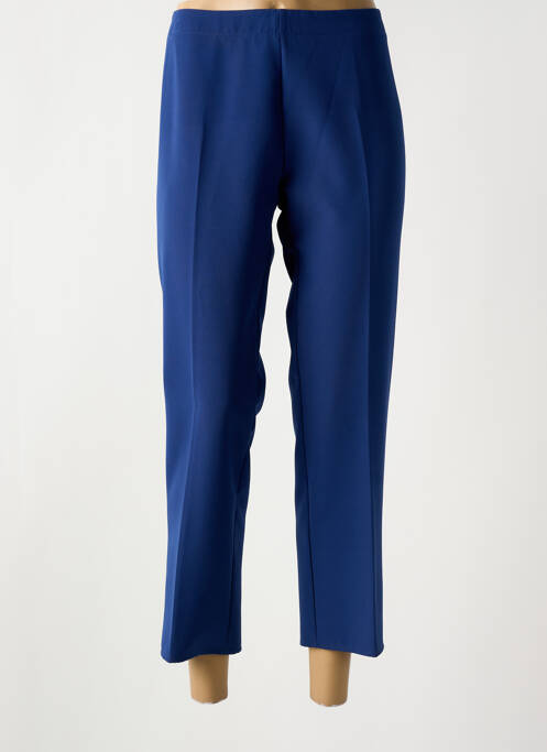 Pantalon 7/8 taille élastique taille normale bleu GRIFFON femme
