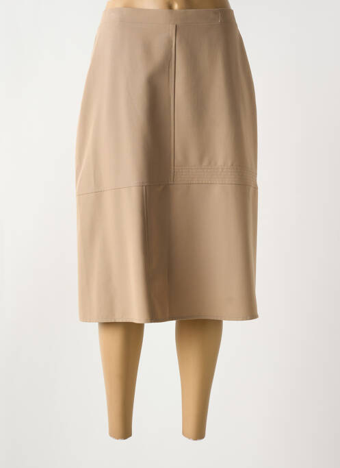 Jupe mi-longue beige GRIFFON pour femme
