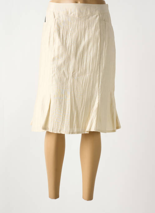 Jupe mi-longue beige QUATTRO pour femme