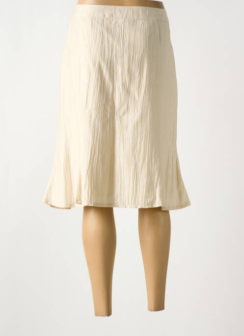 Jupe mi-longue beige QUATTRO pour femme