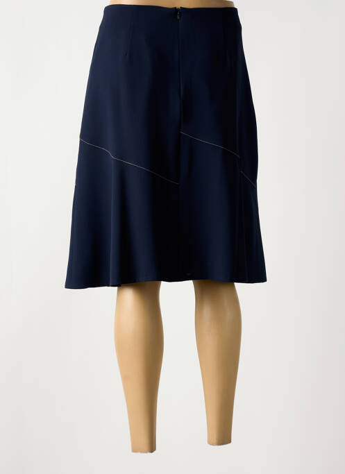 Jupe mi-longue bleu CHRISTINE LAURE pour femme