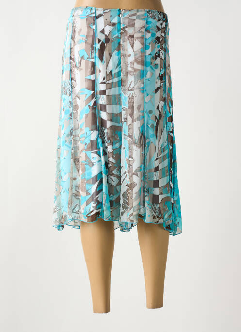 Jupe mi-longue bleu FRANCE RIVOIRE pour femme