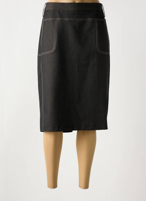 Jupe mi-longue noir GRIFFON pour femme