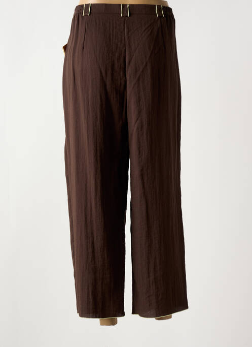 Pantalon 7/8 marron JEAN GABRIEL pour femme