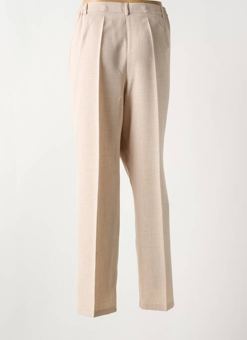 Pantalon droit beige CHRISTINE LAURE pour femme