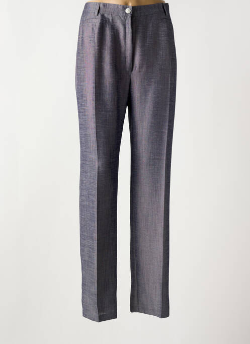 Pantalon droit bleu CHRISTINE LAURE femme