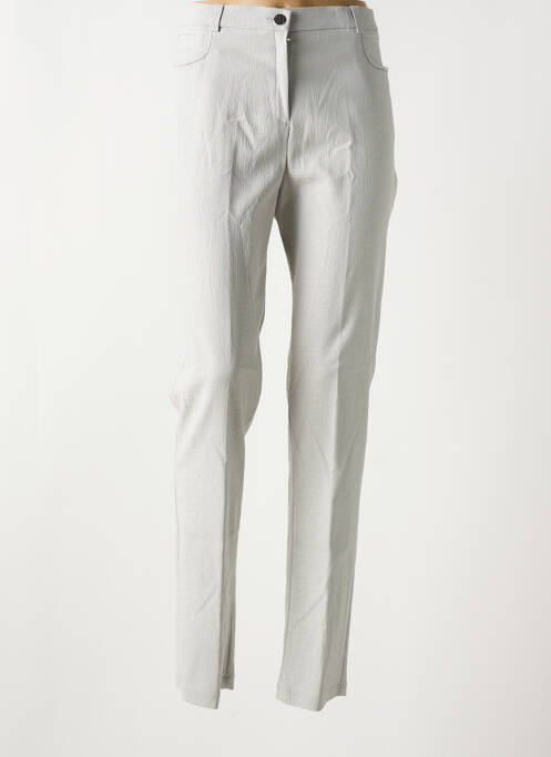 Pantalon slim gris CHRISTINE LAURE pour femme