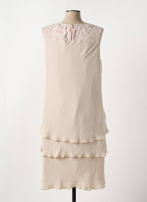 Robe mi-longue beige CHRISTINE LAURE pour femme
