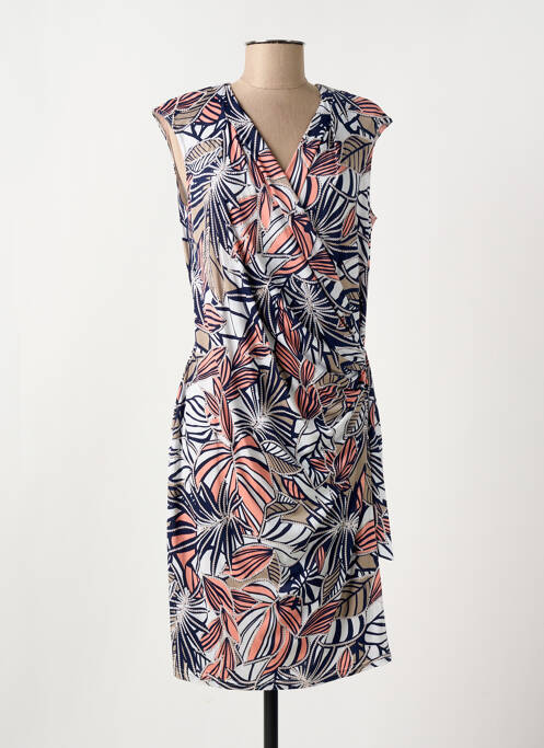 Robe mi-longue bleu CHRISTINE LAURE pour femme