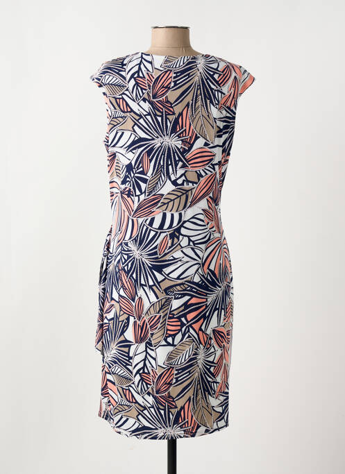 Robe mi-longue bleu CHRISTINE LAURE pour femme