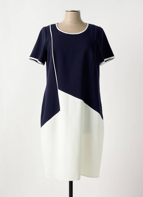 Robe mi-longue bleu FRANCE RIVOIRE pour femme