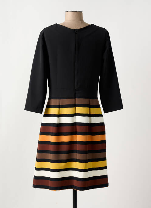 Robe mi-longue noir QUATRE VINGT JOURS pour femme