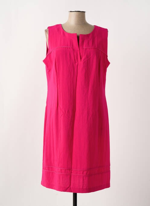 Robe mi-longue rose CHRISTINE LAURE pour femme