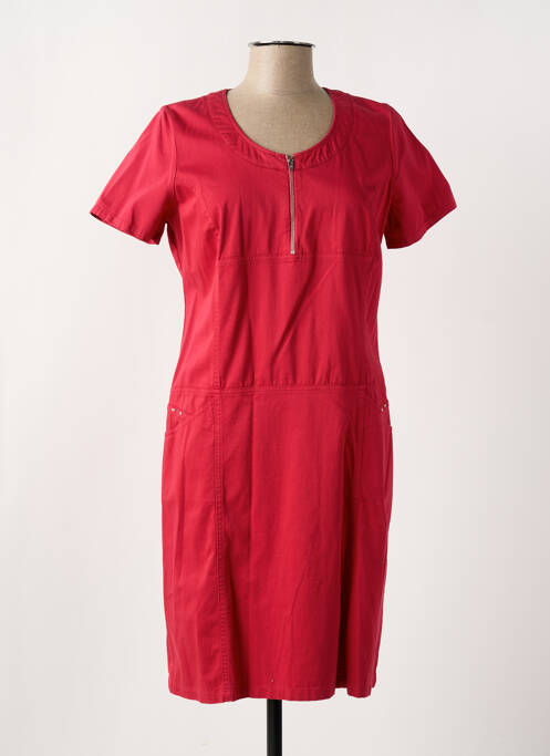 Robe mi-longue rouge FRANCE RIVOIRE pour femme
