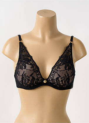 Soutien-gorge tissage dentelle haut soutien-gorge moulé noir AUBADE femme