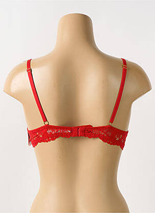 Soutien-gorge tissage dentelle haut soutien-gorge moulé rouge AUBADE femme
