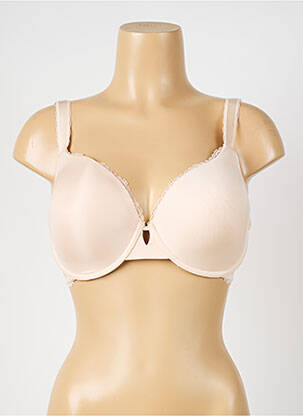 Soutien-gorge effet matière satinée haut soutien-gorge moulé chair SIMONE PERELE femme