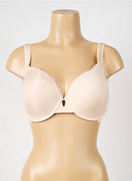 Soutien-gorge effet matière satinée haut soutien-gorge moulé chair SIMONE PERELE femme