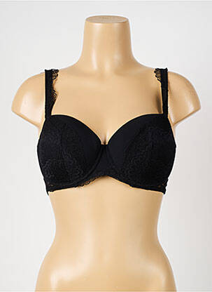 Soutien-gorge tissage dentelle haut soutien-gorge moulé noir SIMONE PERELE femme