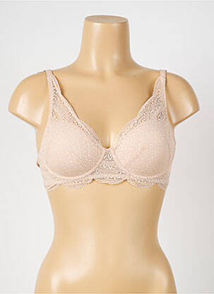 Soutien-gorge tissage dentelle haut soutien-gorge moulé chair SIMONE PERELE femme