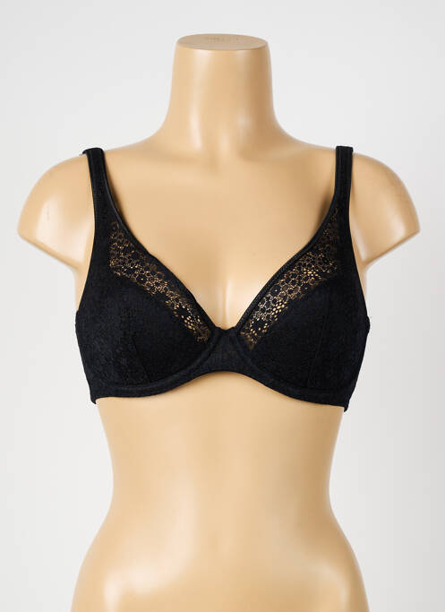 Soutien-gorge tissage dentelle haut soutien-gorge moulé noir PRIMA DONNA femme