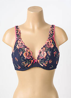 Soutien-gorge broderie haut soutien-gorge emboitant bleu PRIMADONNA femme