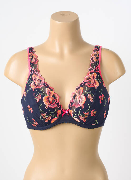 Soutien-gorge broderie haut soutien-gorge emboitant bleu PRIMA DONNA femme
