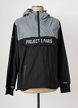 Sweat-shirt à capuche manches longues manches longues gris PROJECT X PARIS homme