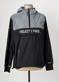Sweat-shirt à capuche manches longues manches longues gris PROJECT X PARIS homme
