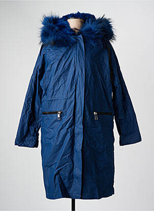 Parka manches longues a capuche bleu O.P.D.V (ON PARLE DE VOUS) femme