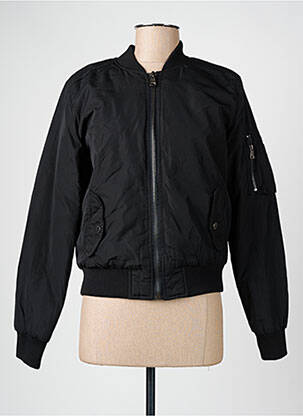 Blouson finition bords-côtes noir SIXTY SEVEN femme