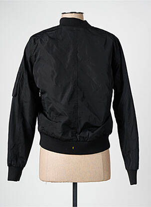 Blouson finition bords-côtes noir DN.SIXTY SEVEN femme