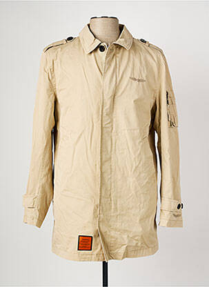 Trench poches sans capuche beige BOMBERS homme