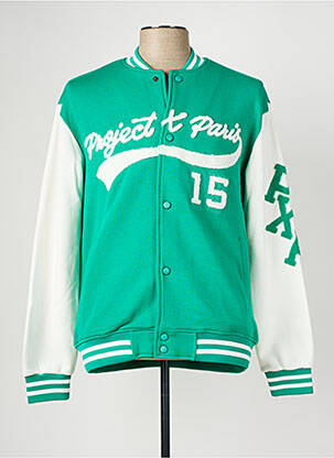 Veste casual resserrée sur le bas vert PROJECT X homme
