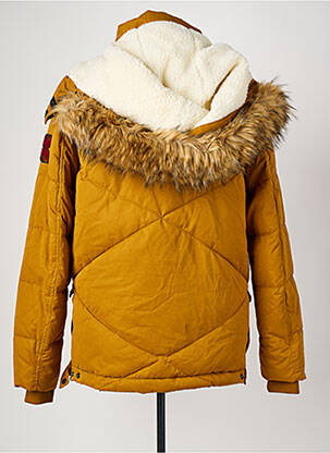 Doudoune poches a capuche jaune TEDDY SMITH homme