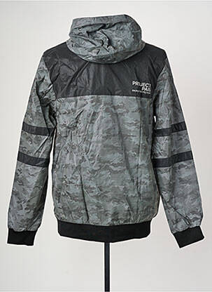 Coupe-vent resserrée sur le bas a capuche gris PROJECT X homme