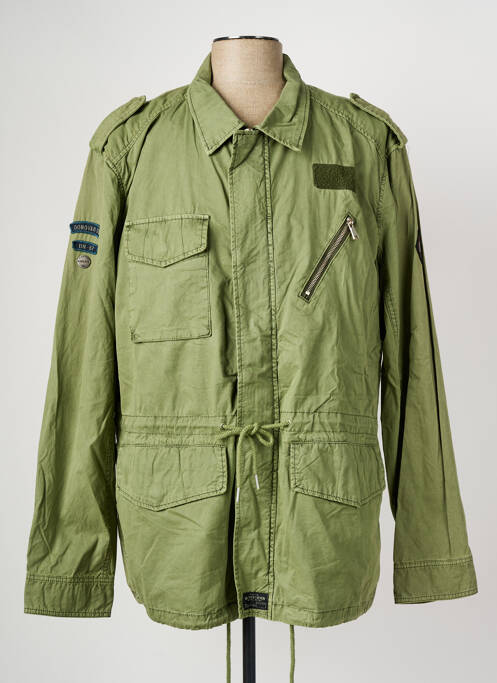 Parka manches longues sans capuche vert DN.SIXTY SEVEN homme