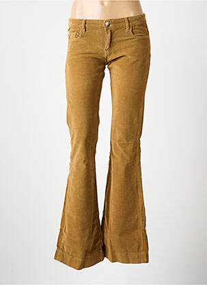 Pantalon flare stretch taille basse marron FIVE PM femme
