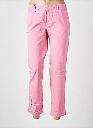 Pantalon 7/8 stretch taille basse rose LEON & HARPER femme