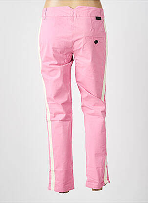 Pantalon 7/8 stretch taille basse rose LEON & HARPER femme