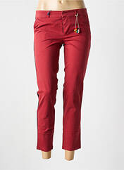 Pantalon chino rouge LEON & HARPER pour femme seconde vue