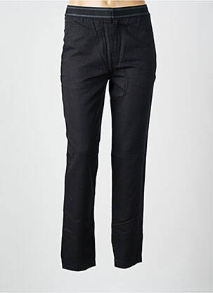 Pantalon 7/8 taille élastique taille normale noir LEON & HARPER femme