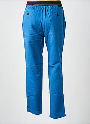 Pantalon 7/8 taille élastique taille normale bleu LEON & HARPER femme
